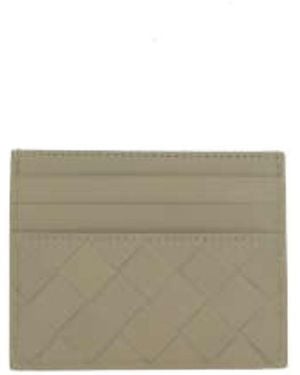 Bottega Veneta Intrecciato Credit Card Case - Natural