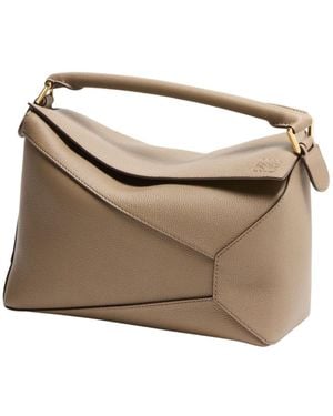 Loewe Puzzle Edge Medium Bag - Natural