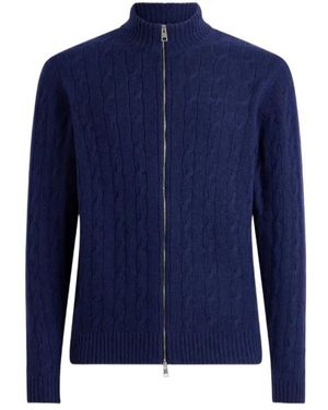 Etro Plain-Coloured Cashmere Cardigan - Blue