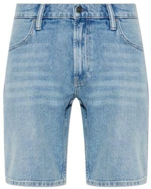AllSaints Switch Slim Denim Shorts - Blue