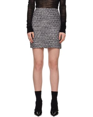 Juun.J Tweed Miniskirt - Black