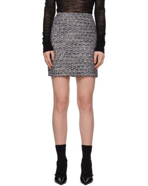 Juun.J Tweed Miniskirt - Black