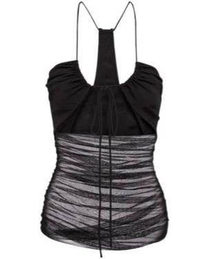 Christopher Esber Lace-Up Cardigan - Black