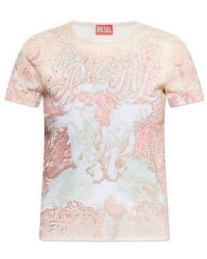 DIESEL T-Bril T-Shirt - White