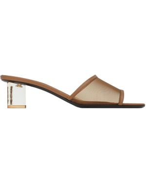 Saint Laurent Sip Mule Sandals - Natural