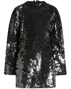 Sportmax Sequin-Embellished Long-Sleeved Dress - Black