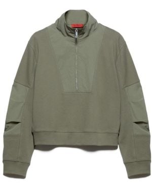 MAX&Co. Knitted Nylon Sweatshirt - Green