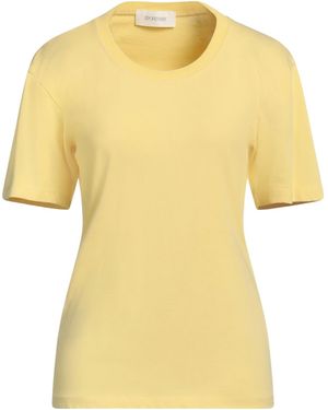 Sportmax Short Sleeve Crew Neck T-Shirt - Yellow