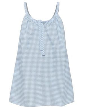 Posse Lila Gingham Mini Dress - Blue