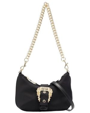 Versace Jeans Couture Logo-Buckle Shoulder Bag - White