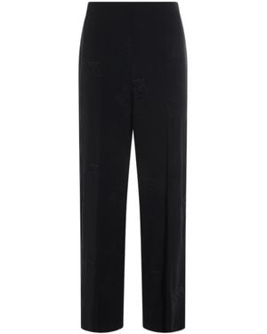 Twinset Embroidered Casual Pants - Black