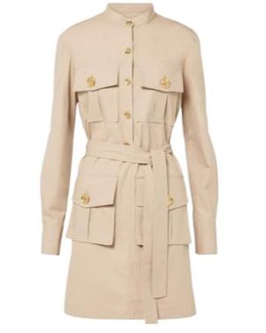 Givenchy 4G Cotton Poplin Minidress - Natural