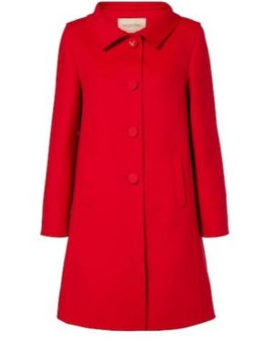 Valentino Wool And Cashmere Coat - Red
