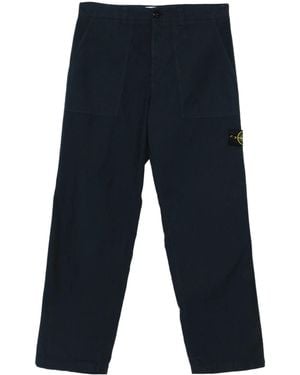 Stone Island Belt Loops Slacks - Blue