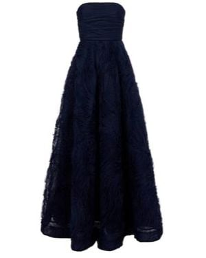 Rebecca Vallance Fernanda Organza Gown - Blue