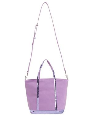 Vanessa Bruno Cabas Logo Tote - Purple