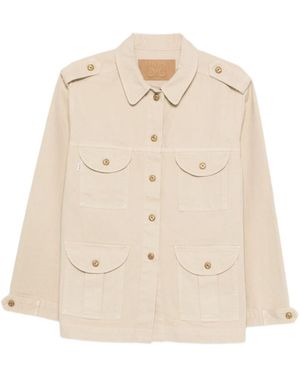 Blazé Milano Blazé Milano Saharan Pocket Cotton Jacket - Natural