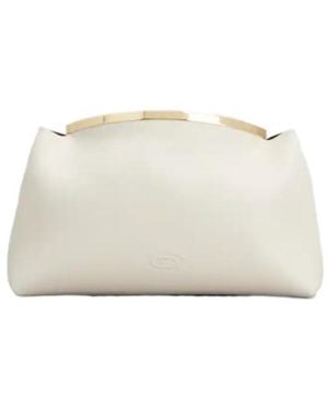 Tod's Chain Strap Clutch Bag - Natural