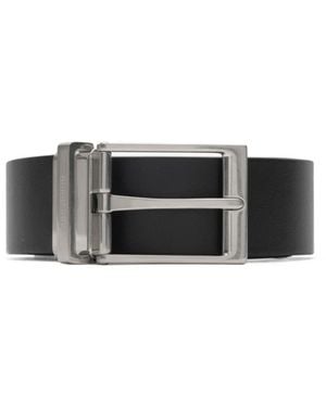 Burberry Reversible Leather Belt - White