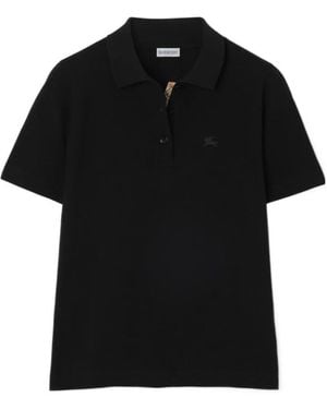 Burberry Cotton Polo Shirt - Black