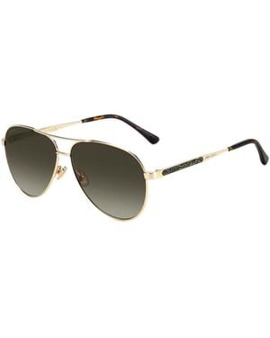 Jimmy Choo Elliptical Sunglasses - Metallic
