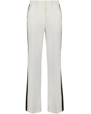 P.A.R.O.S.H. High Waist Straight-Leg Pants - White