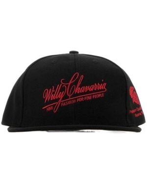 Willy Chavarria Embroidered Logo Hat - Black