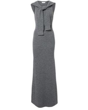 AYA MUSE Vao Knitted Maxi Dress - Gray