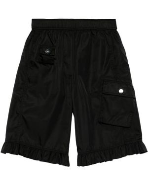 Ganni Duchess Bermuda Shorts - Black