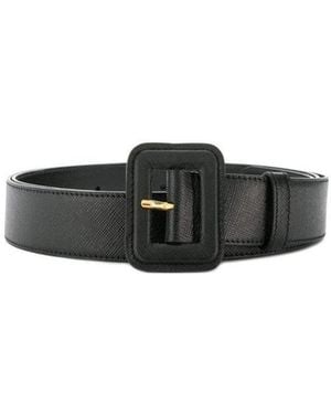 Prada Square Buckle Belt - White