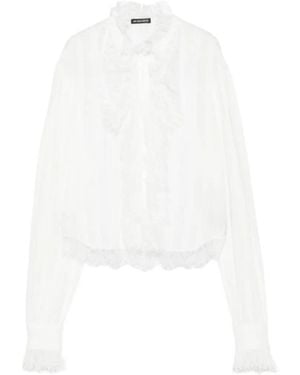 Ann Demeulemeester Long-Sleeved Shirt - White