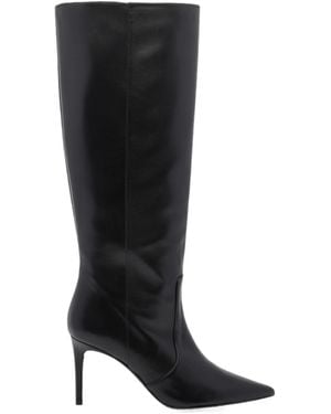 Stuart Weitzman Pointed-Toe Stiletto Boots - Black