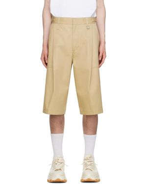 WOOYOUNGMI Pleated Cotton Shorts - Natural