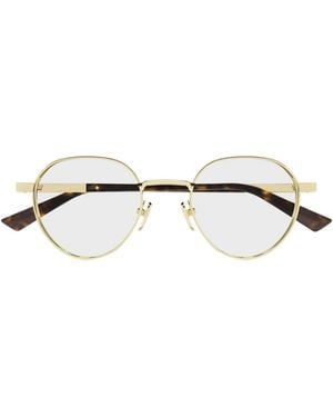Gucci Eyewear Oval Frame Glasses - White