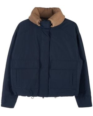 Brunello Cucinelli Long-Sleeved Casual Jacket - Blue