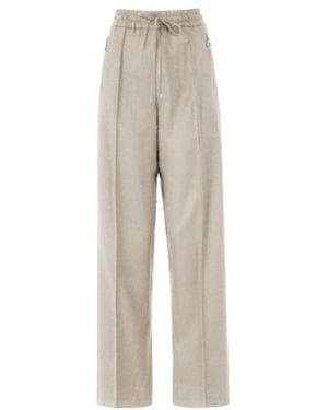 D.exterior Straight-Leg Casual Trousers - Grey