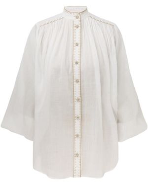 Zimmermann Junie Billow Shirt - White