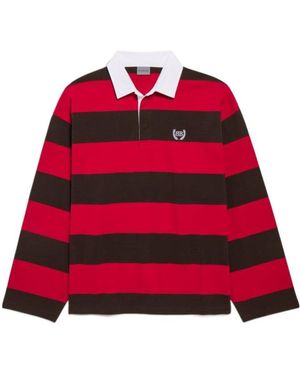 Balenciaga Bb Laurel Embroidered Long-Sleeved Polo Shirt