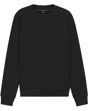BOSS Relaxed-Fit Sweatshirt - Black