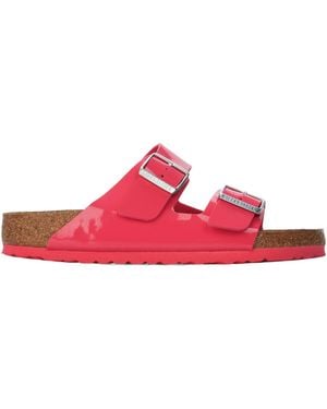 Birkenstock Solid Color Flat Shoes - Pink