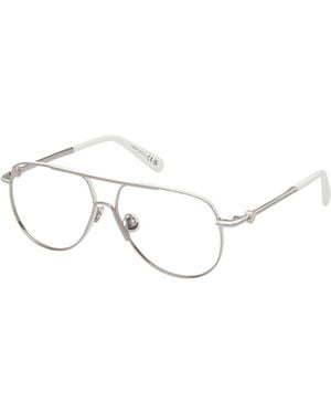 Moncler Eyewear Pilot Frame Glasses - White