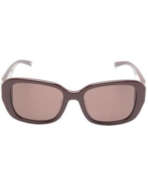 Balenciaga Bb Logo Rectangle-Frame Sunglasses - Pink