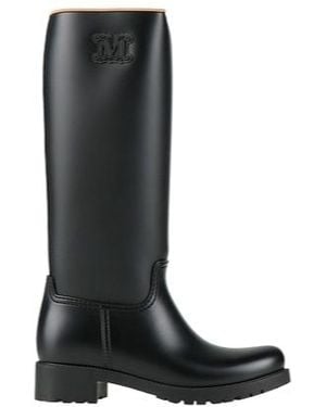 Max Mara Simple Solid-Color Rain Boots - Black