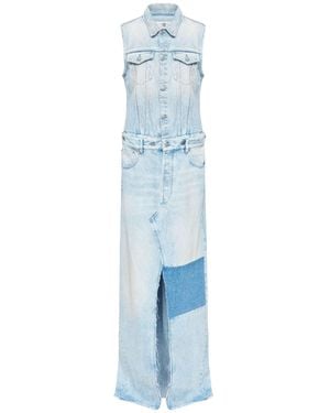 MM6 by Maison Margiela Sleeveless Denim Maxi Dress - Blue