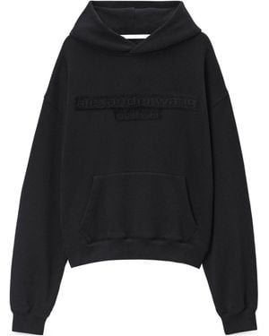 Alexander Wang Logo Patch Hoodie - Black