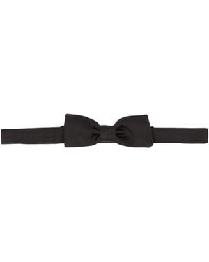 Prada Satin Bow-Tie - White