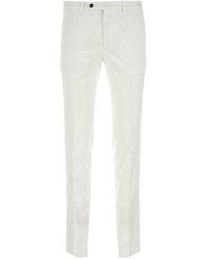 Pt Pantaloni Pt Torino Slim Fit Trousers - White
