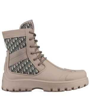 Dior Garden Lace-Up Boot - Gray