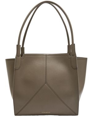Victoria Beckham Fashion Leather Tote Bag - Brown