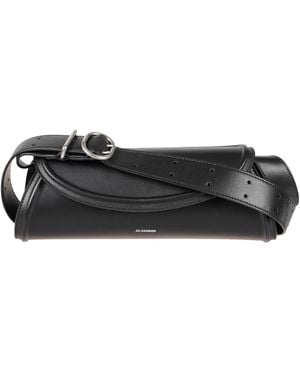 Jil Sander Cylindrical Shoulder Bag - Black